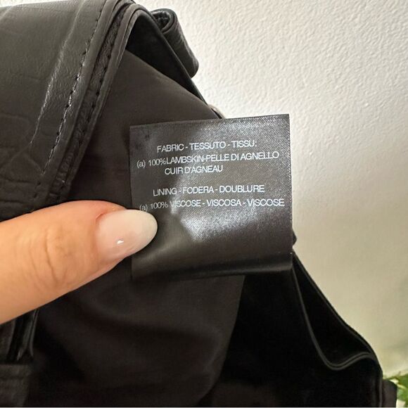 ALESSANDRA RICH Croc-effect Leather Pants - Picture 10 of 13